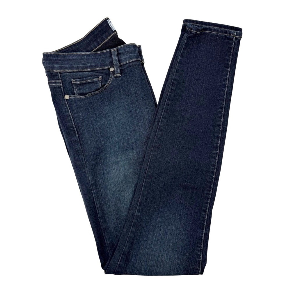 Paige Womens 29 Jeans Hoxton Ultra Skinny High Rise Dark Wash Stretch Denim Slim - Picture 3 of 8